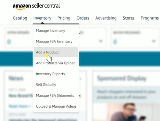 how to add product to amazon